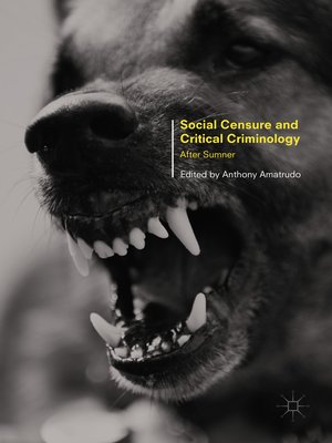 cover image of Social Censure and Critical Criminology
